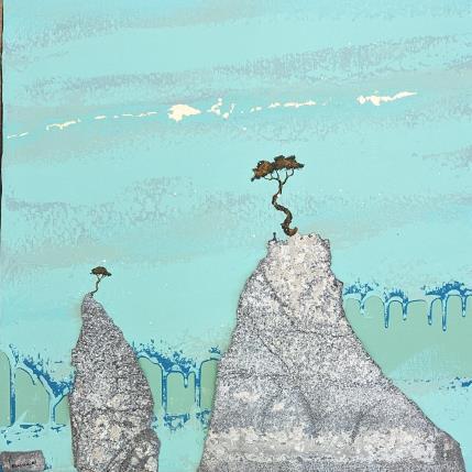 Painting être dans la présence by Lemonnier  | Painting Subject matter Acrylic, Watercolor, Zinc Landscapes