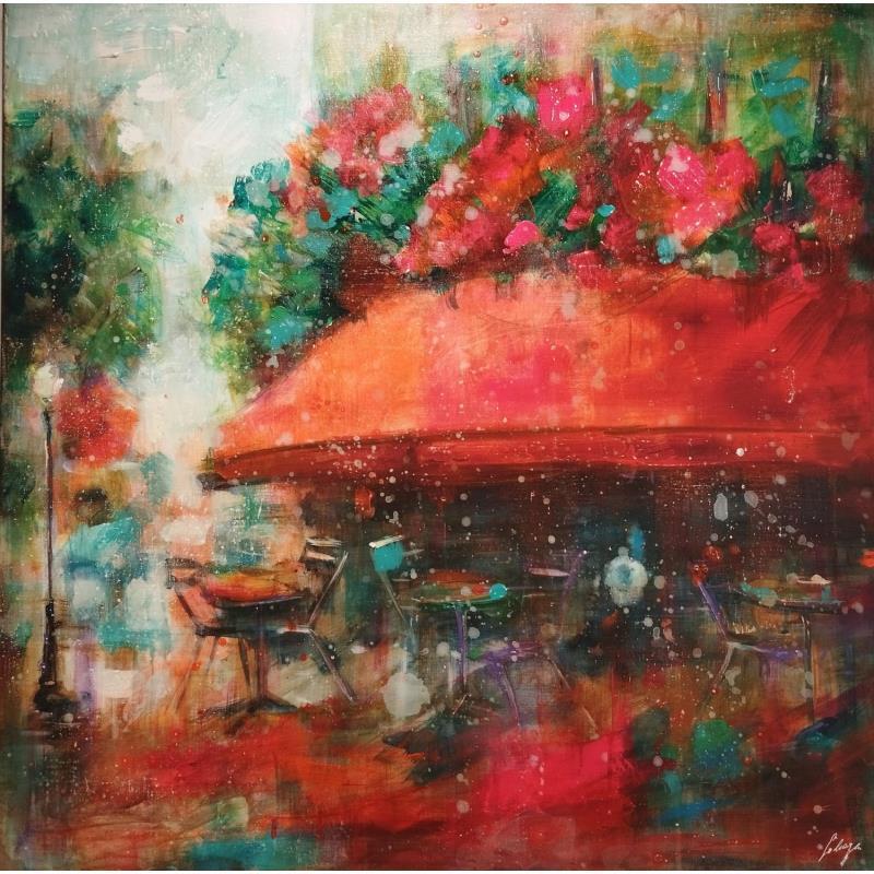 Peinture Café Robert par Solveiga | Tableau Acrylique