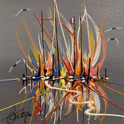 Painting Nice le soir by Fonteyne David | Painting Figurative Acrylic Landscapes, Marine