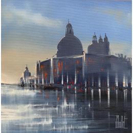 Peinture Una bella dia par Guillet Jerome | Tableau Figuratif Huile Paysages, Urbain