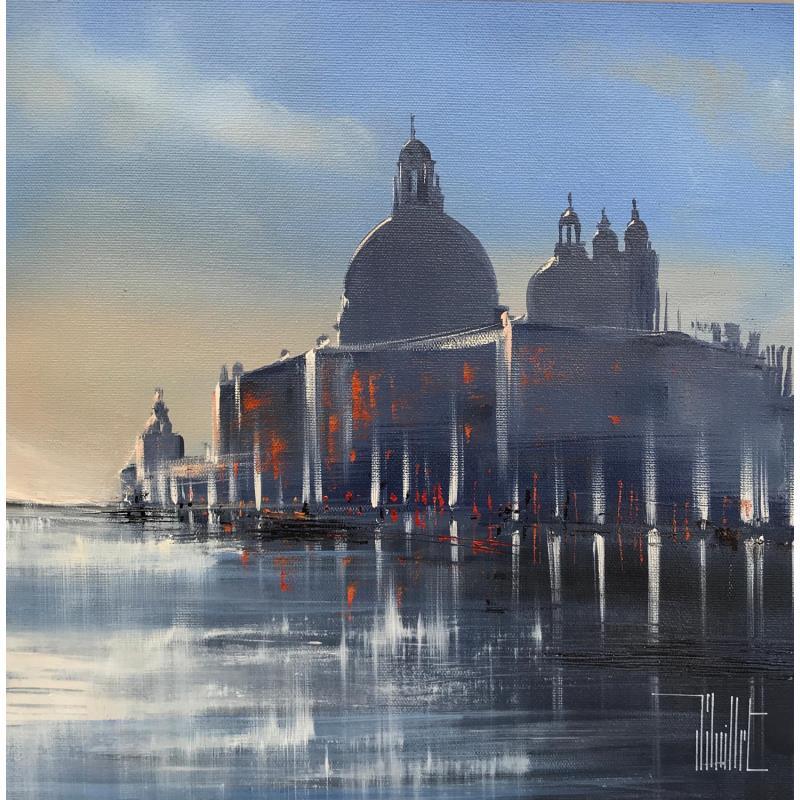 Painting Una bella dia by Guillet Jerome | Painting Figurative Landscapes Urban Oil