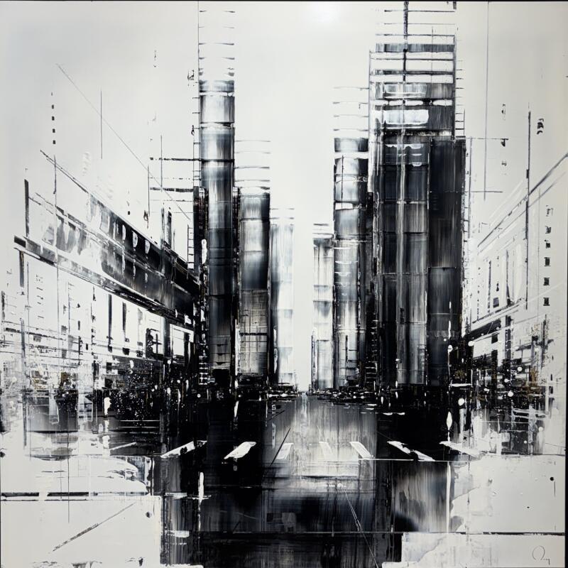 Painting Millenium by Rey Julien | Painting Figurative Gold leaf