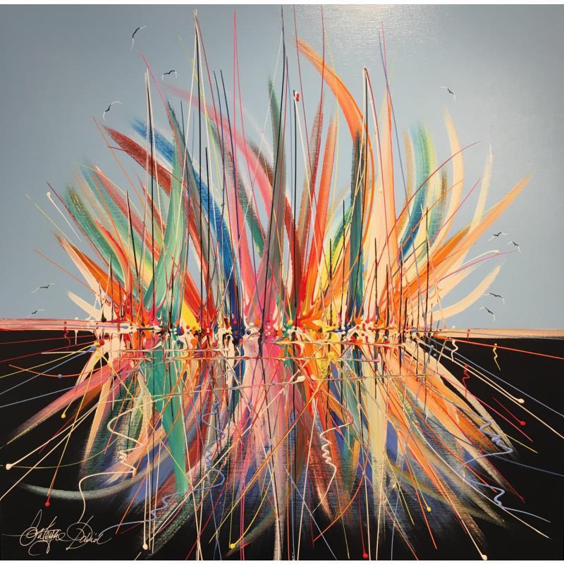 Peinture Folie de voiles en Provence par Fonteyne David | Tableau Figuratif Marine Acrylique