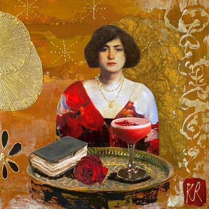 Painting Manon by Romanelli Karine | Painting Figurative Acrylic, Gluing Life style, Pop icons, Portrait