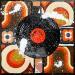 Peinture VINTAGE MUSIC par Costa Sophie | Tableau Pop-art Acrylique Collage Upcycling