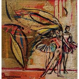 Pintura Sur la scène por Machi | Pintura Figurativo Aceite, Acrílico Life style