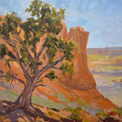 Painting Coffee Pot View by Carrillo Cindy | Painting Figurative Oil Landscapes