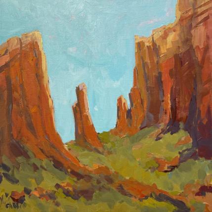 Painting Good Morning Sedona by Carrillo Cindy | Painting Figurative Oil Landscapes