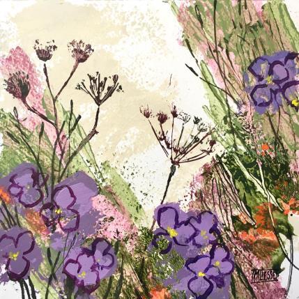 Painting Jardin de pensées  by Bertre Flandrin Marie-Liesse | Painting Figurative Acrylic Nature, Pop icons