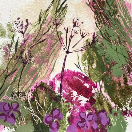 Painting Harmonie mauve 3  by Bertre Flandrin Marie-Liesse | Painting Figurative Acrylic Nature, Pop icons