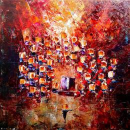 Painting Concert baroque by Reymond Pierre | Painting Figurative Oil Music