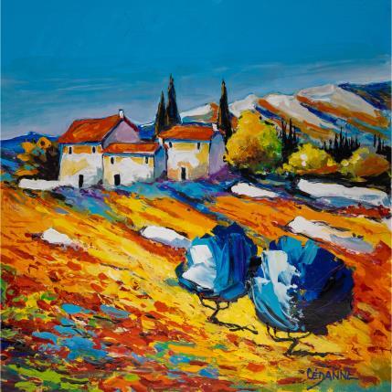 Peinture Une journée dans les Alpilles par Cédanne | Tableau Figuratif Acrylique, Huile Paysages