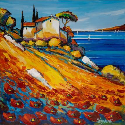 Peinture Souvenir de vacances par Cédanne | Tableau Figuratif Acrylique, Huile Marine, Paysages