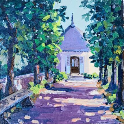 Peinture Le Pavillon d'été  par Aliamus Béatrice  | Tableau Figuratif Huile Paysages, Urbain