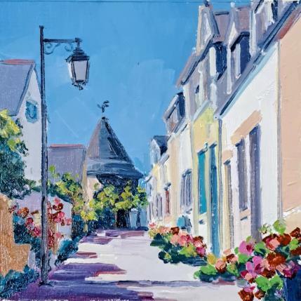 Peinture Ruelle de la trinité St Mer  par Aliamus Béatrice  | Tableau Figuratif Huile Architecture, Paysages, Urbain