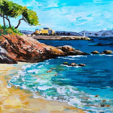 Peinture Hyères par Rey Ewa | Tableau Figuratif Acrylique Paysages