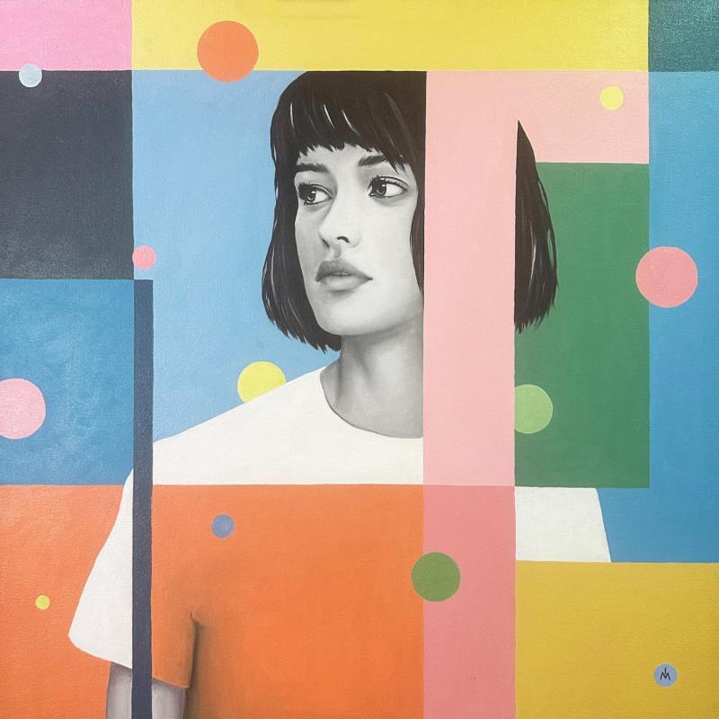 Painting Integration by Ivanova Margarita | Painting Surrealism Portrait Urban Minimalist Oil