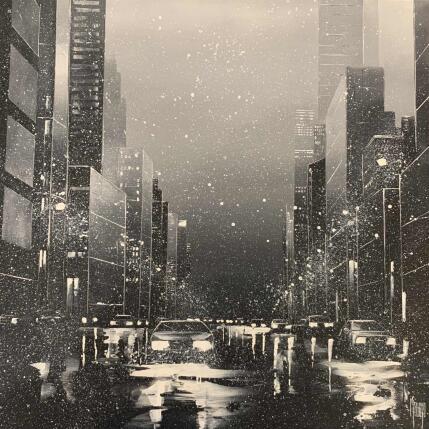 Peinture Nuit glaciale par Galloro Maurizio | Tableau Figuratif Huile Urbain