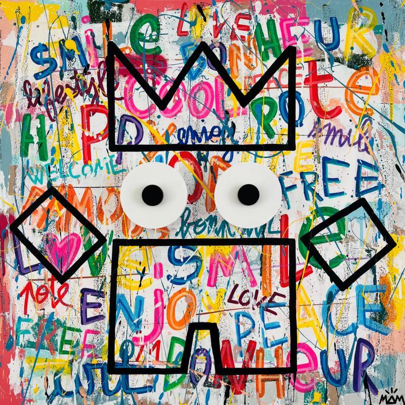 Gemälde YOUPI von Mam | Gemälde Pop-Art Porträt Gesellschaft Pop-Ikonen Acryl