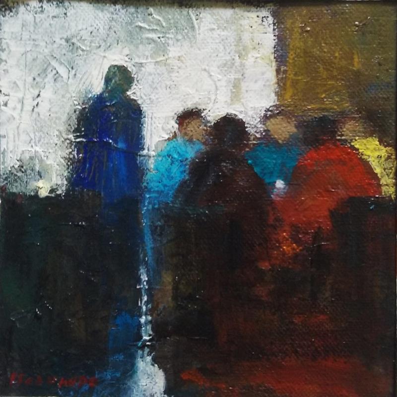Painting Partie de cartes by Fernando | Painting Figurative Life style Oil