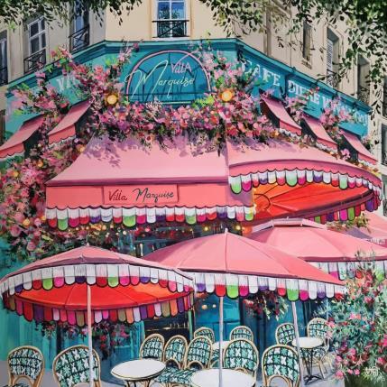 Peinture Villa Marquise Paris. par Rasa | Tableau Figuratif Acrylique Urbain