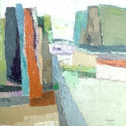 Peinture Sunday morning par Ottenjann Andrea | Tableau Abstrait Huile Paysages