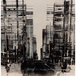 Peinture Day Dream par Rey Julien | Tableau Figuratif Feuille d'or