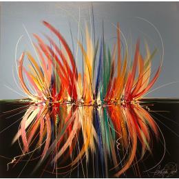 Peinture Les reflets du bonheur par Fonteyne David | Tableau Figuratif Acrylique