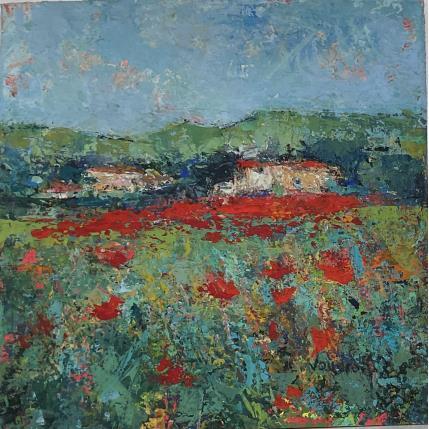 Peinture La ferme du Lehault à Lauris par Vaudron | Tableau Figuratif