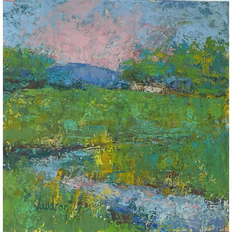 Peinture Le ruisseau à cadenet par Vaudron | Tableau Figuratif