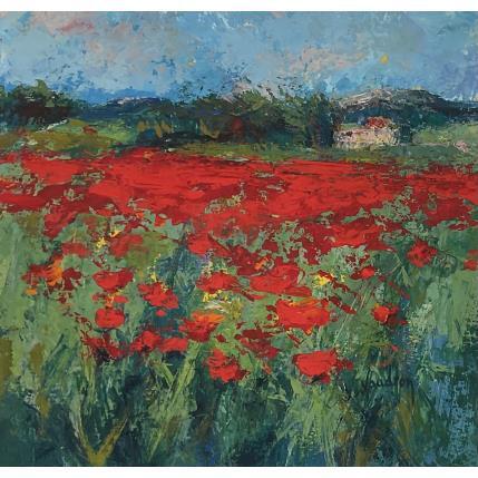 Peinture Le grand champs Lauris par Vaudron | Tableau Figuratif