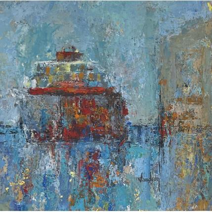 Peinture Le tanker par Vaudron | Tableau Figuratif