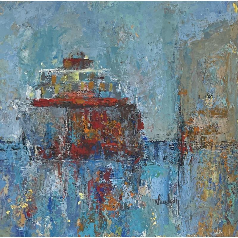 Peinture Le tanker par Vaudron | Tableau Figuratif