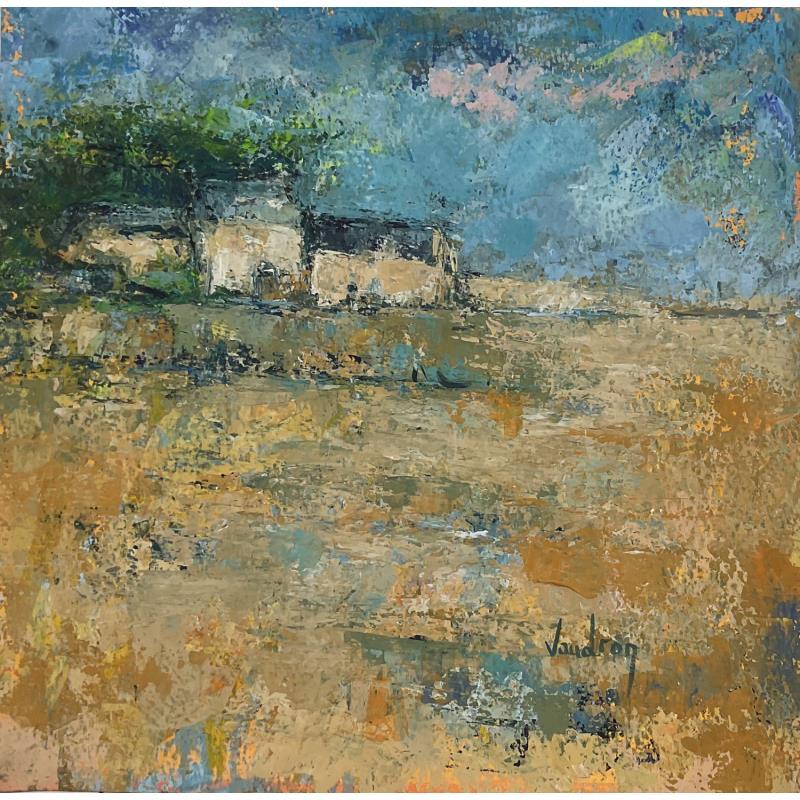 Peinture Le bout de la plage par Vaudron | Tableau Figuratif