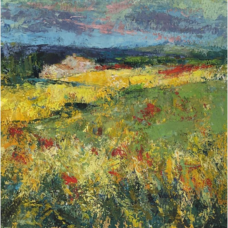 Peinture Le mas du Meou à Lauris par Vaudron | Tableau Figuratif