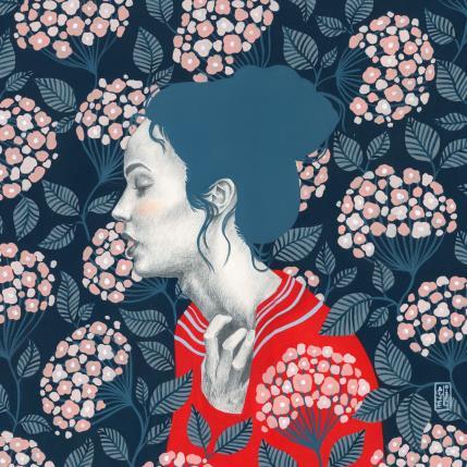 Peinture Enora par Alie Loizel | Tableau Figuratif Acrylique Portraits