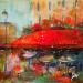 Peinture Café de Paris  par Solveiga | Tableau Acrylique