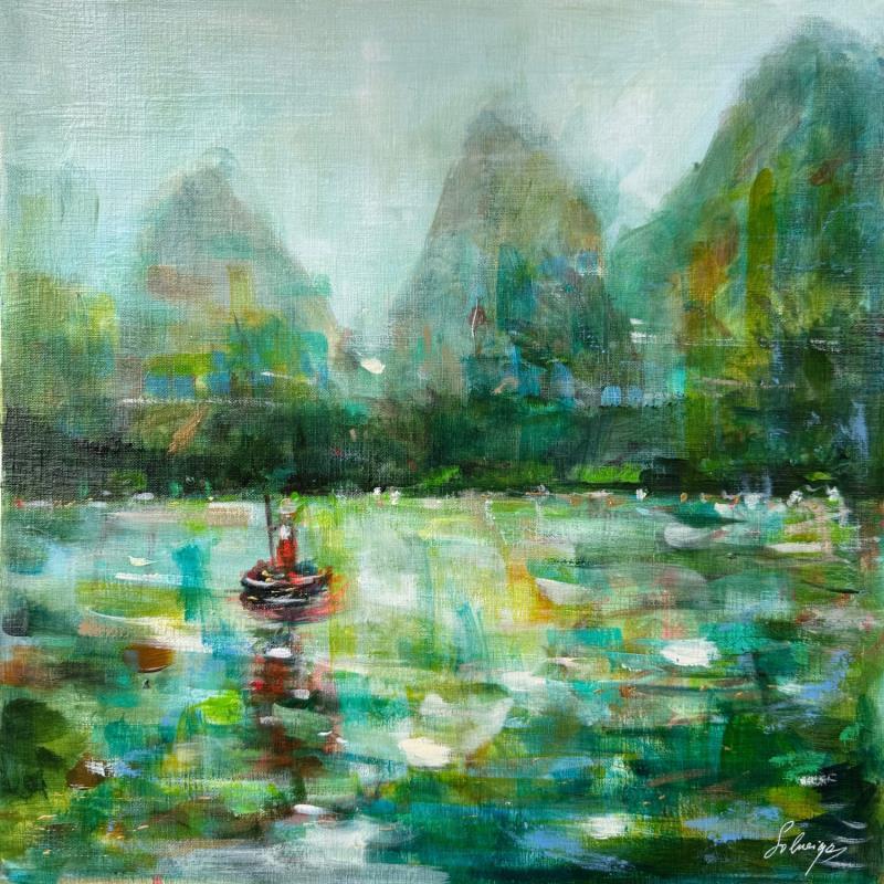 Painting La baie by Solveiga | Painting Acrylic