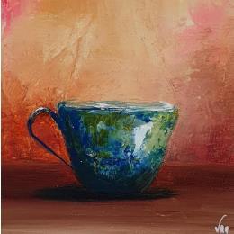 Peinture A cup par Vinnie | Tableau Figuratif Huile Natures mortes