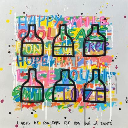 Painting L'ABUS A DU BON by Mam | Painting Pop-art Acrylic Minimalist, Pop icons, Society