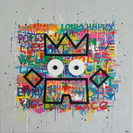 Painting YOUPI by Mam | Painting Pop-art Acrylic Pop icons, Portrait, Society