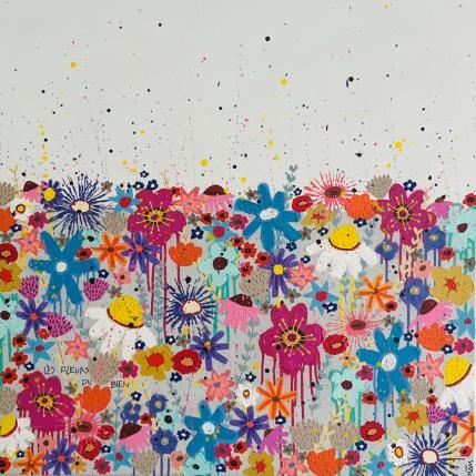 Painting LES FLEURS DU BIEN by Mam | Painting Pop-art Acrylic Nature, Pop icons, Still-life