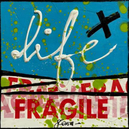 Painting Fragile life (bleu) by Costa Sophie | Painting