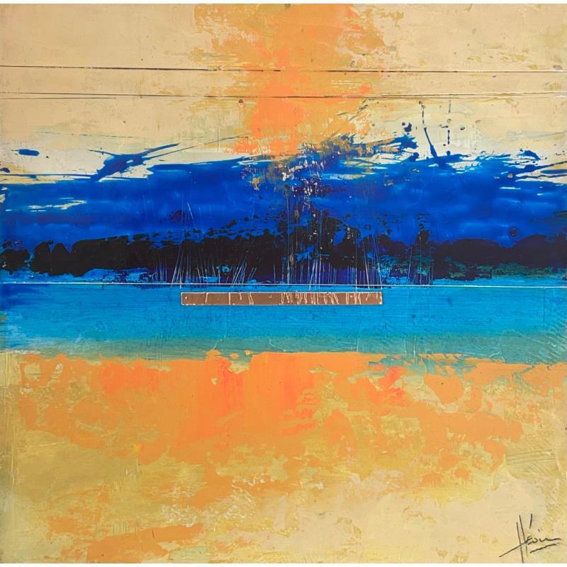 Painting Abstraction 2154 by Hévin Christian | Painting Abstract Minimalist Oil Acrylic Pastel