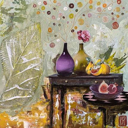 Peinture Berlingots  par Romanelli Karine | Tableau Figuratif Acrylique, Collage, Papier, Pastel, Posca Natures mortes