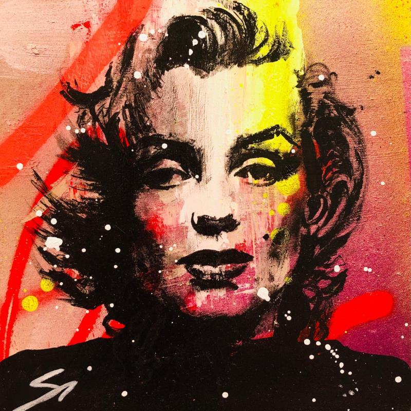 Gemälde Marilyn von Mestres Sergi | Gemälde Pop-Art Kino Pop-Ikonen Graffiti Acryl