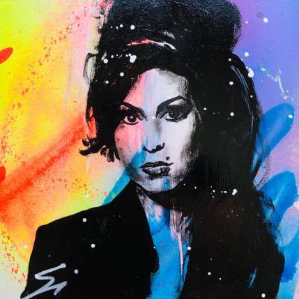 Peinture Amy Winehouse par Mestres Sergi | Tableau Pop-art Acrylique, Graffiti Icones Pop, Musique