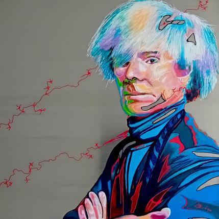 Painting A Warhol by Medeya Lemdiya | Painting Pop-art Acrylic, Metal Pop icons