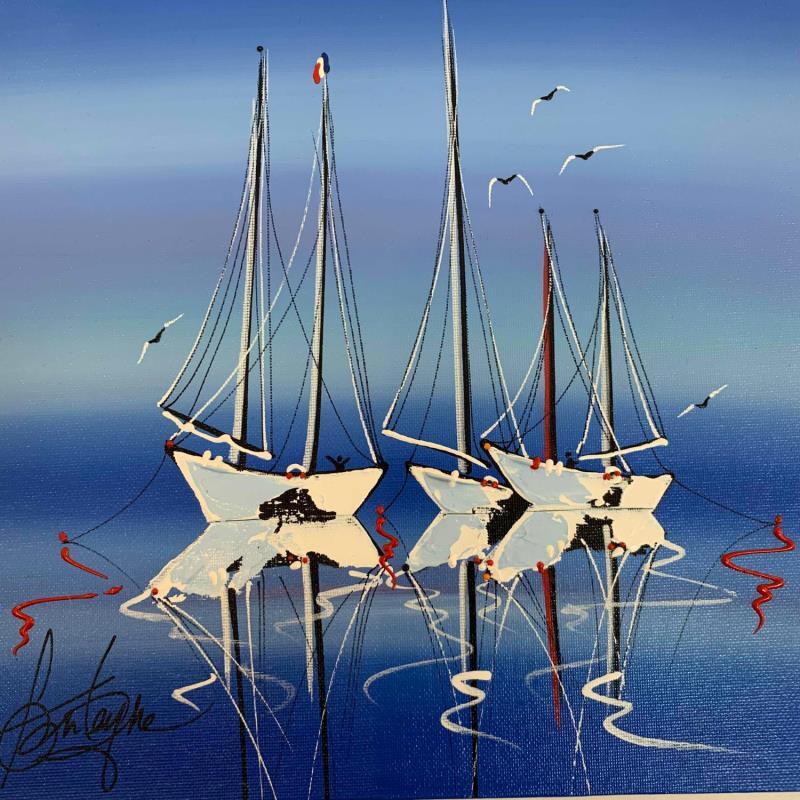 Painting Les 3 Vaillants by Fonteyne David | Painting Figurative Marine Acrylic