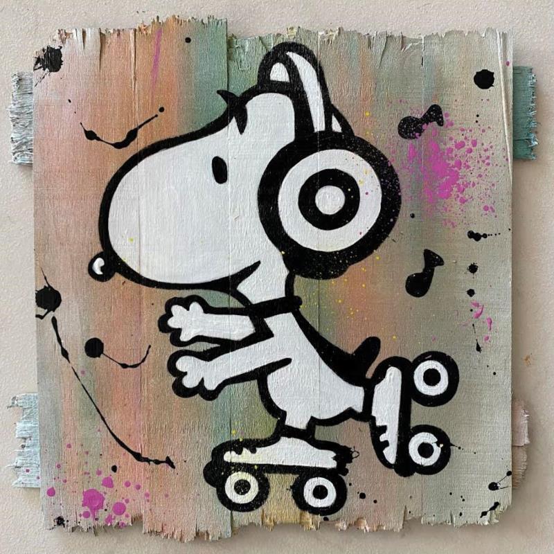 Painting F3  Ballade en musique by Marie G.  | Painting Pop-art Pop icons Wood Acrylic